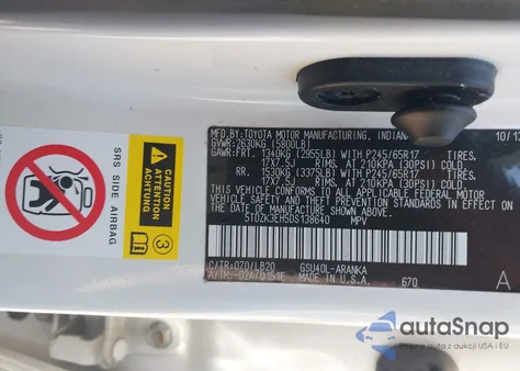 2013 Toyota Highlander Se V6 из США, поврежденный, VIN 5TDZK3EH5DS138640